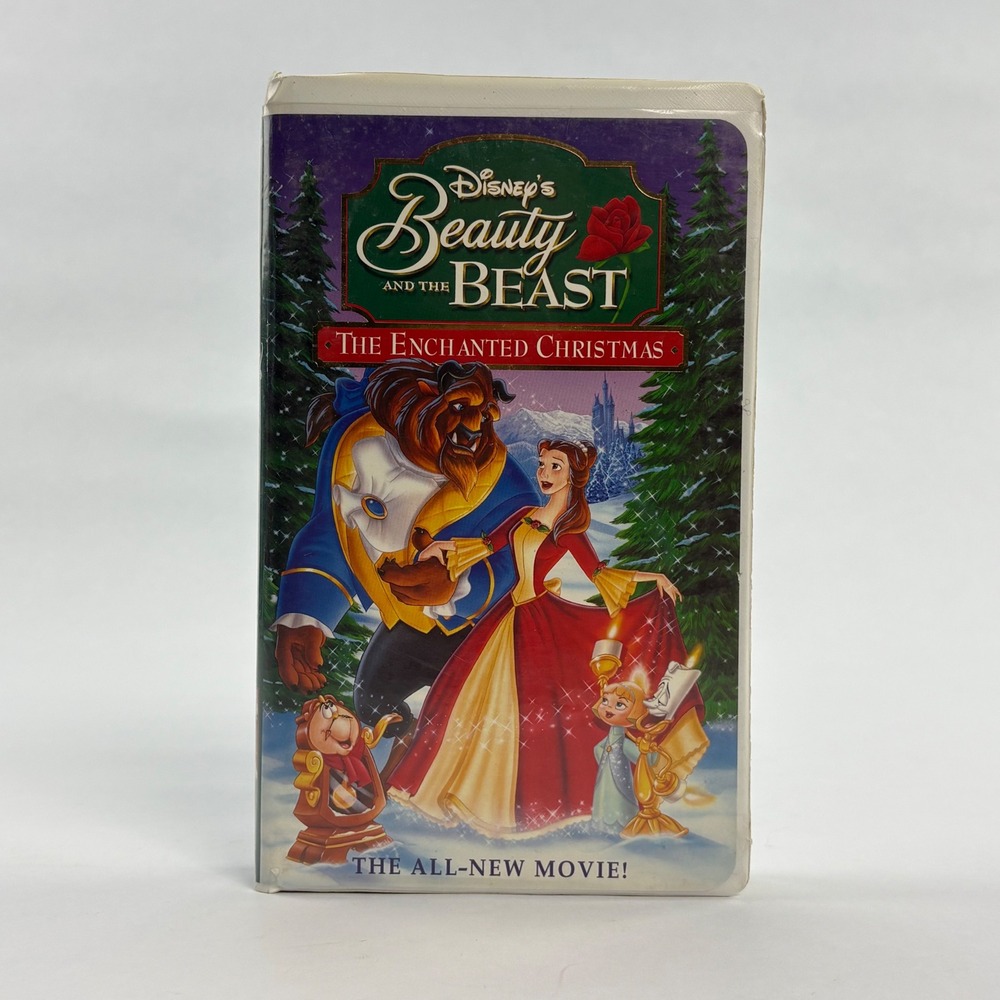 Disney Beauty and the Beast The Enchanted Christmas VHS 1997 Clamshell 11529